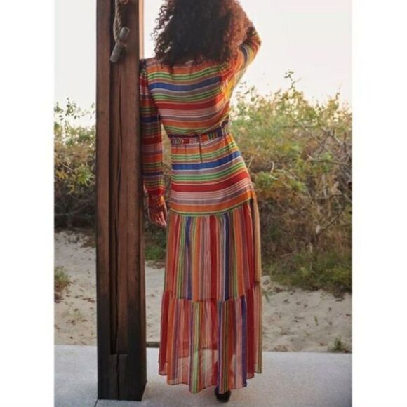 NWT Farm Rio Anthropologie Farm Rio Luana Maxi Dress Small - Picture 7 of 16
